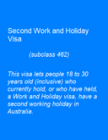 Picture of Second Work and Holiday Visa