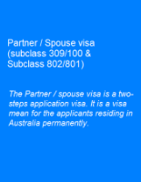 Picture of Partner / Spouse visa (subclass 309/100 & Subclass 802/801)