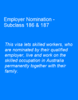 Picture of Employer Nomination - Subclass 186 & 187 