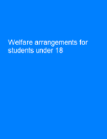 Picture of Welfare arrangements for students under 18