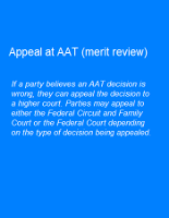 Picture of Appeal at AAT (merit review) 
