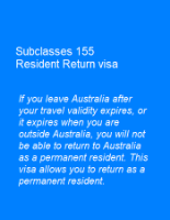 Picture of Subclasses 155 Resident Return visa
